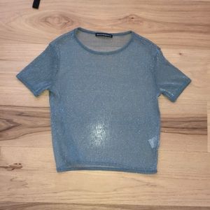 Sheer sparkly top